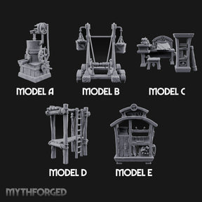 Pulleys, Planks and Plans Wooden Construction Site Terrain Set — All