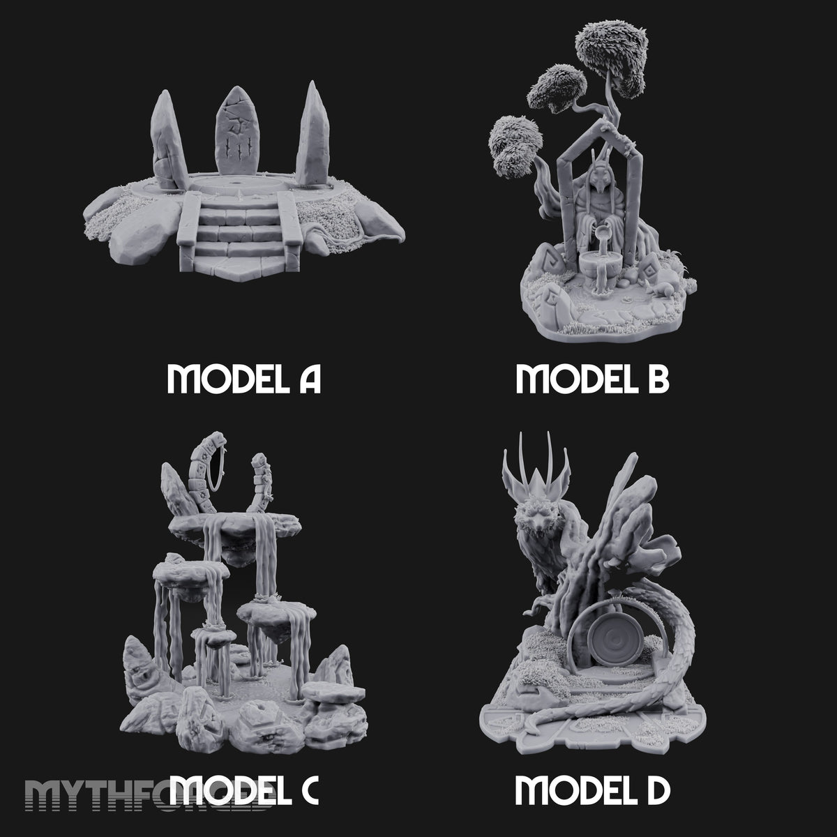 Wardens of the Mossy Threshold Forest Shrine Terrain Set — All