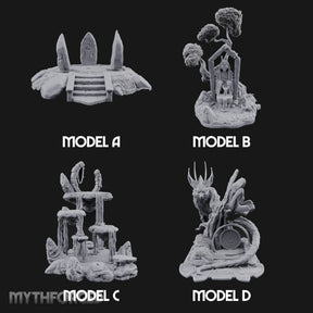 Wardens of the Mossy Threshold Forest Shrine Terrain Set — All