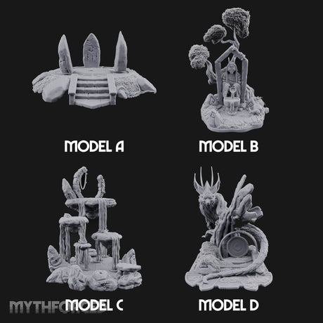 Wardens of the Mossy Threshold Forest Shrine Terrain Set — All