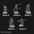 Crescent Crown, Wires Exposed Mummy Cybernetic Blade Warriors — All