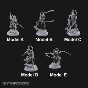 Crescent Crown, Wires Exposed Mummy Cybernetic Blade Warriors — All