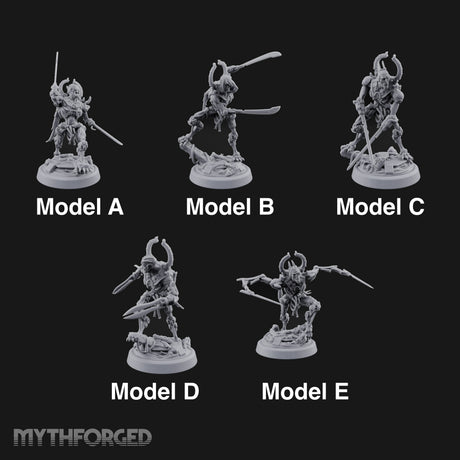 Crescent Crown, Wires Exposed Mummy Cybernetic Blade Warriors — All