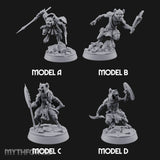 Hunting Pack Fans Out Gnoll Warriors — All · Spear & Sword + Crossbow + Glaive & Knife + Scimitar & Shield