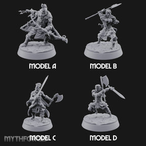 Furs Still Frosted Human Barbarians — All · Bow & Arrows + Greataxe + Sword & Axe + Axe & Sword