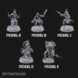 Skulls Aflame Skeleton Warriors with Boss — All · Flame Hands + Flail & Sword + Glaive + Flame Orb