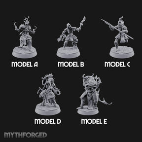 Skulls Aflame Skeleton Warriors with Boss — All · Flame Hands + Flail & Sword + Glaive + Flame Orb