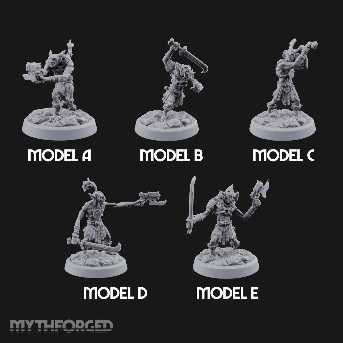 Rocks Underfoot Goblin Warriors — All