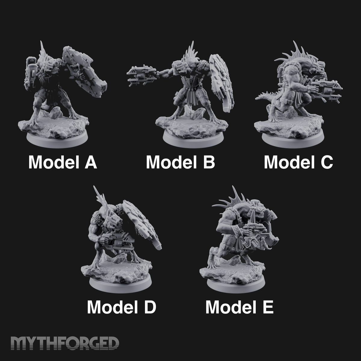 Spines Up on Broken Ground Lizardfolk Shield Gunners — All