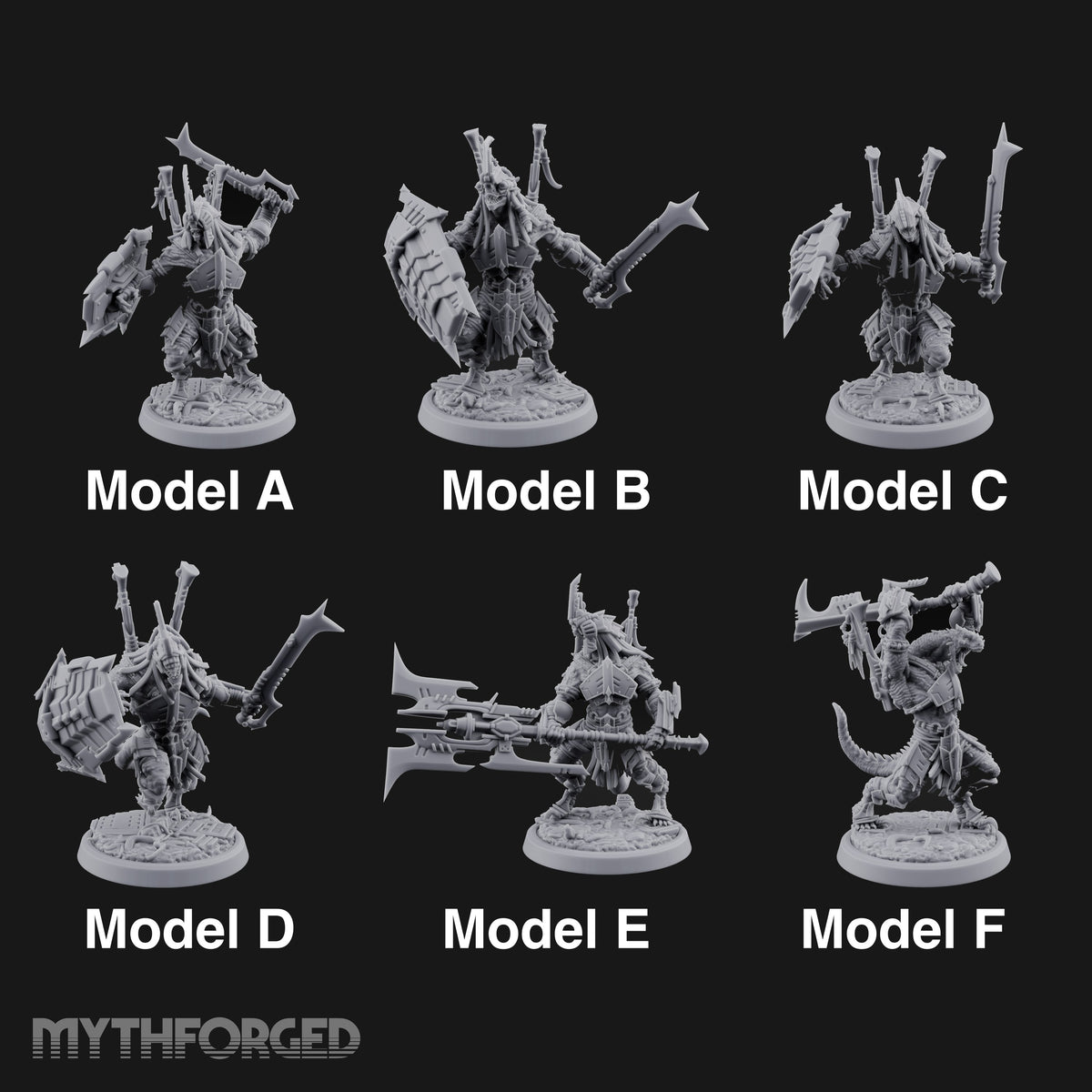 Spikes Out, Shields Up Lizardfolk Warriors — All