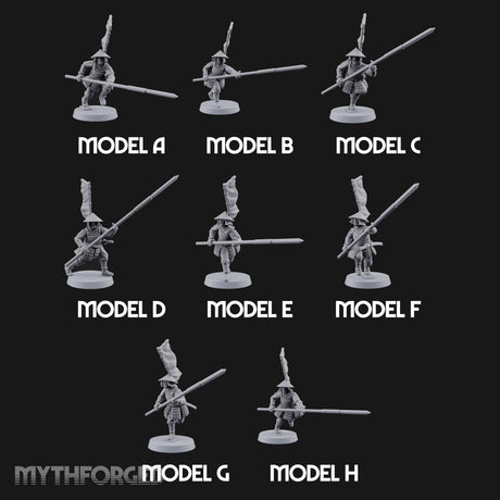 Levelled Spears Human Ashigaru — All