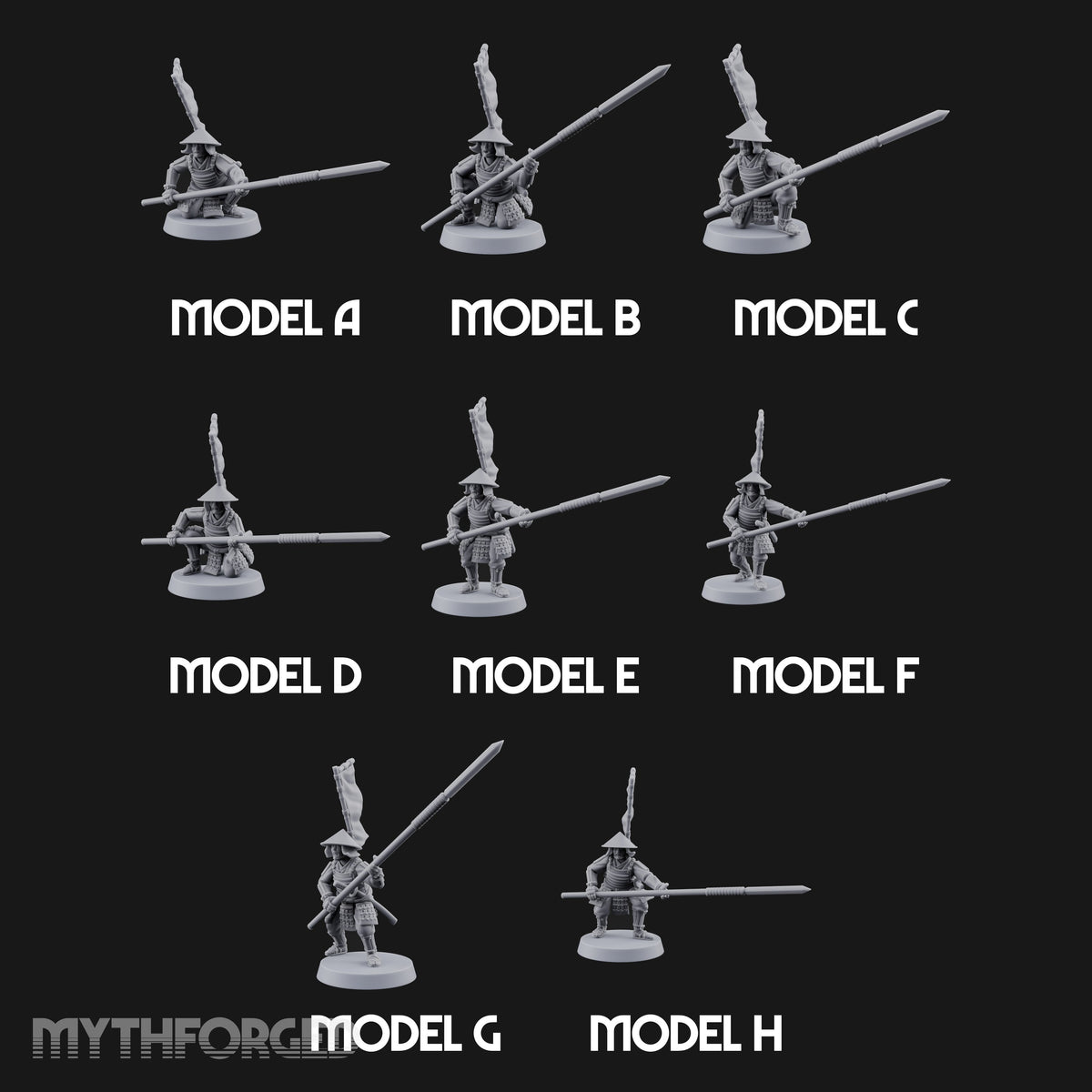 Holding the Line Human Ashigaru Spearmen — All