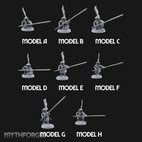 Holding the Line Human Ashigaru Spearmen — All