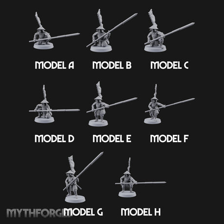 Holding the Line Human Ashigaru Spearmen — All