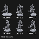 Weapons at the Ready Weird War British Automaton Heavy Machine Gunners — All