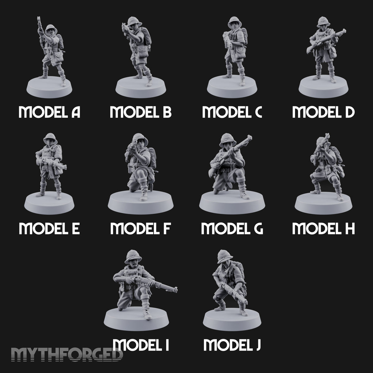 On Jungle Patrol Human Riflemen — All