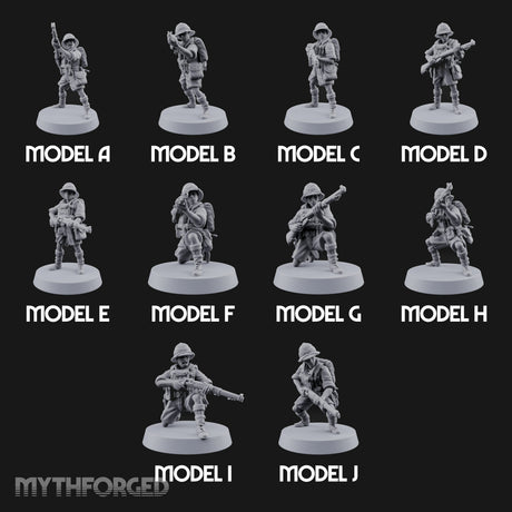 On Jungle Patrol Human Riflemen — All