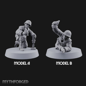 Bombs Away Human Naval Mortar Crew — All