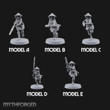 Charging Headlong Human Ashigaru Spearmen — All