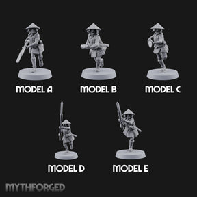 Charging Headlong Human Ashigaru Spearmen — All