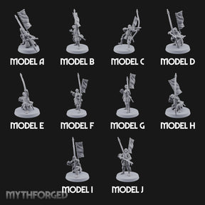 Bowstrings Taut Human Ashigaru Archers — All