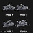 Broadside Ready Human Reaver Skiff Crews Miniature for Dungeons and Dragons, Pathfinder or other TTRPGs