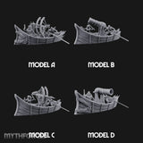 Broadside Ready Human Reaver Skiff Crews Miniature for Dungeons and Dragons, Pathfinder or other TTRPGs