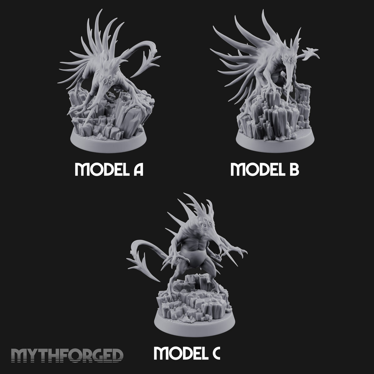 Bristling with Rage Hounds of Tindalos Miniature for Dungeons and Dragons, Pathfinder or other TTRPGs