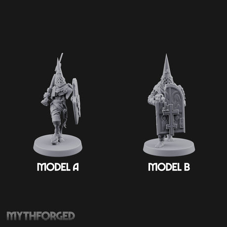Faith Under Fire Human Pilgrim Gunners Miniature for Dungeons and Dragons, Pathfinder or other TTRPGs