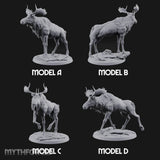 Antlers Up, Snow Underhoof Elk Beasts — All