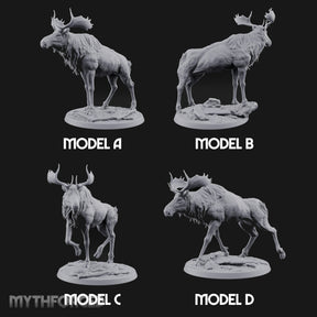 Antlers Up, Snow Underhoof Elk Beasts — All