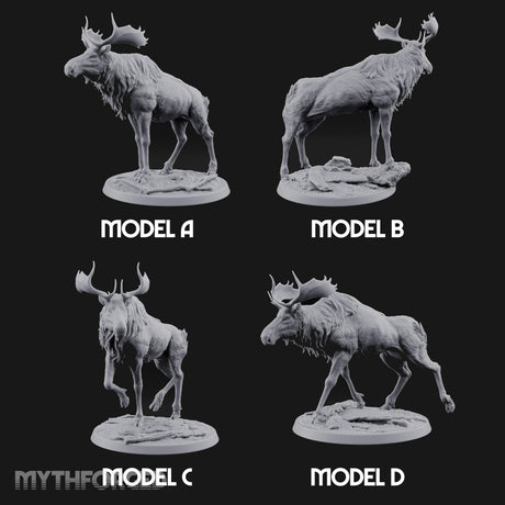 Antlers Up, Snow Underhoof Elk Beasts — All