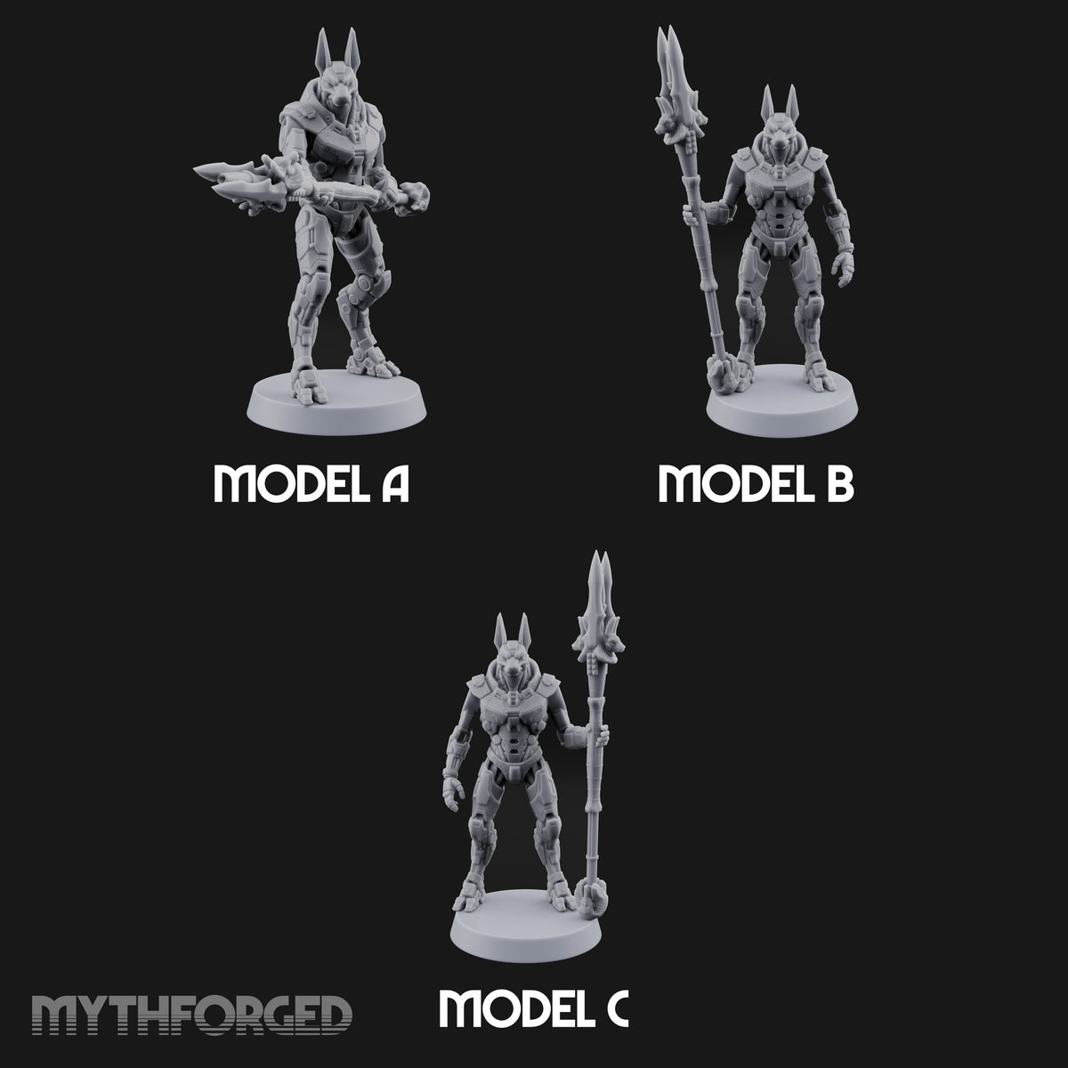 Duty Beyond the Afterlife Gnoll Armoured Jackal Guards with Staves — All
