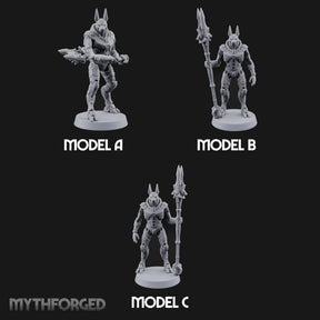 Duty Beyond the Afterlife Gnoll Armoured Jackal Guards with Staves — All