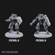 Riot Control, Rusted Edition Warforged Riot Police Robots with Shields — All