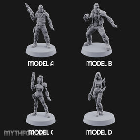 Rookies With Loaded Attitude Human Raiders — All · Auto Pistol & Combat Knife + Plasma Pistol & Combat Knife + Stubber Pistol & Combat Knife
