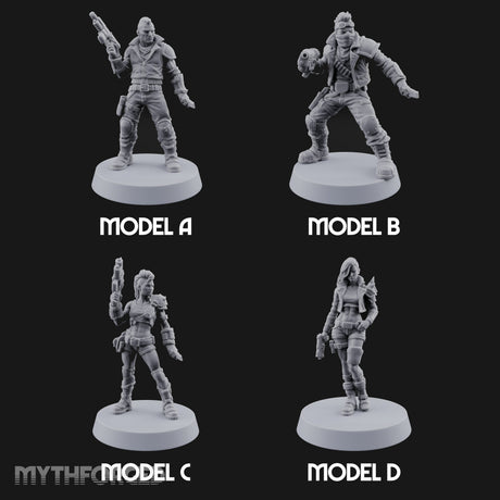 Rookies With Loaded Attitude Human Raiders — All · Auto Pistol & Combat Knife + Plasma Pistol & Combat Knife + Stubber Pistol & Combat Knife