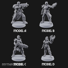 Hard to Follow Human Raider Pack Leaders — All · Plasma Pistol & Combat Knife + Combat Knife