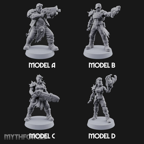 Hard to Follow Human Raider Pack Leaders — All · Plasma Pistol & Combat Knife + Combat Knife