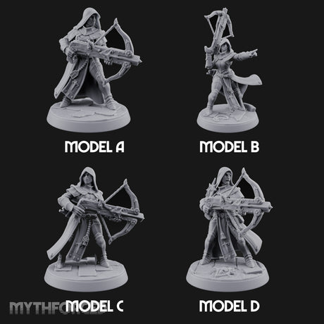 Pray, Then Aim Human Female Hooded Crossbow Arbalists — All · Hooded · Arbalest + Arbalest