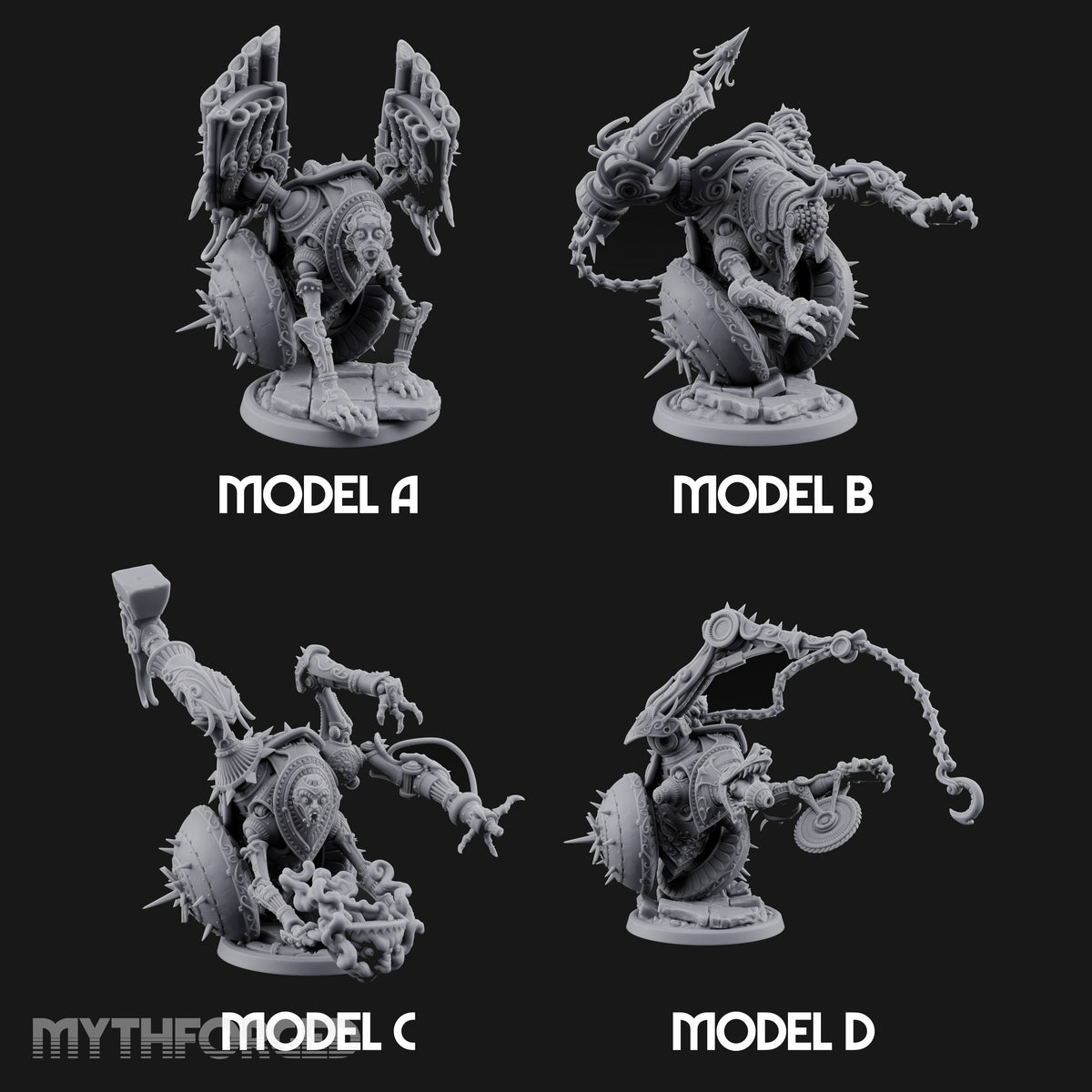 Spiked Wheel, Spiked Mood Warforged Wheeled Automatons — All