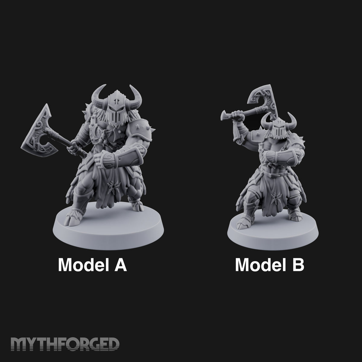 Heads Up, Gentlemen Minotaur Axe Warriors — All