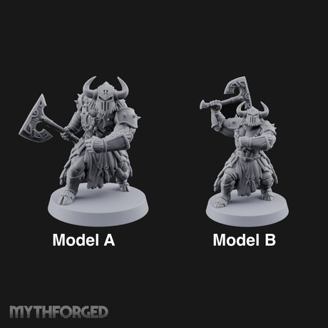 Heads Up, Gentlemen Minotaur Axe Warriors — All