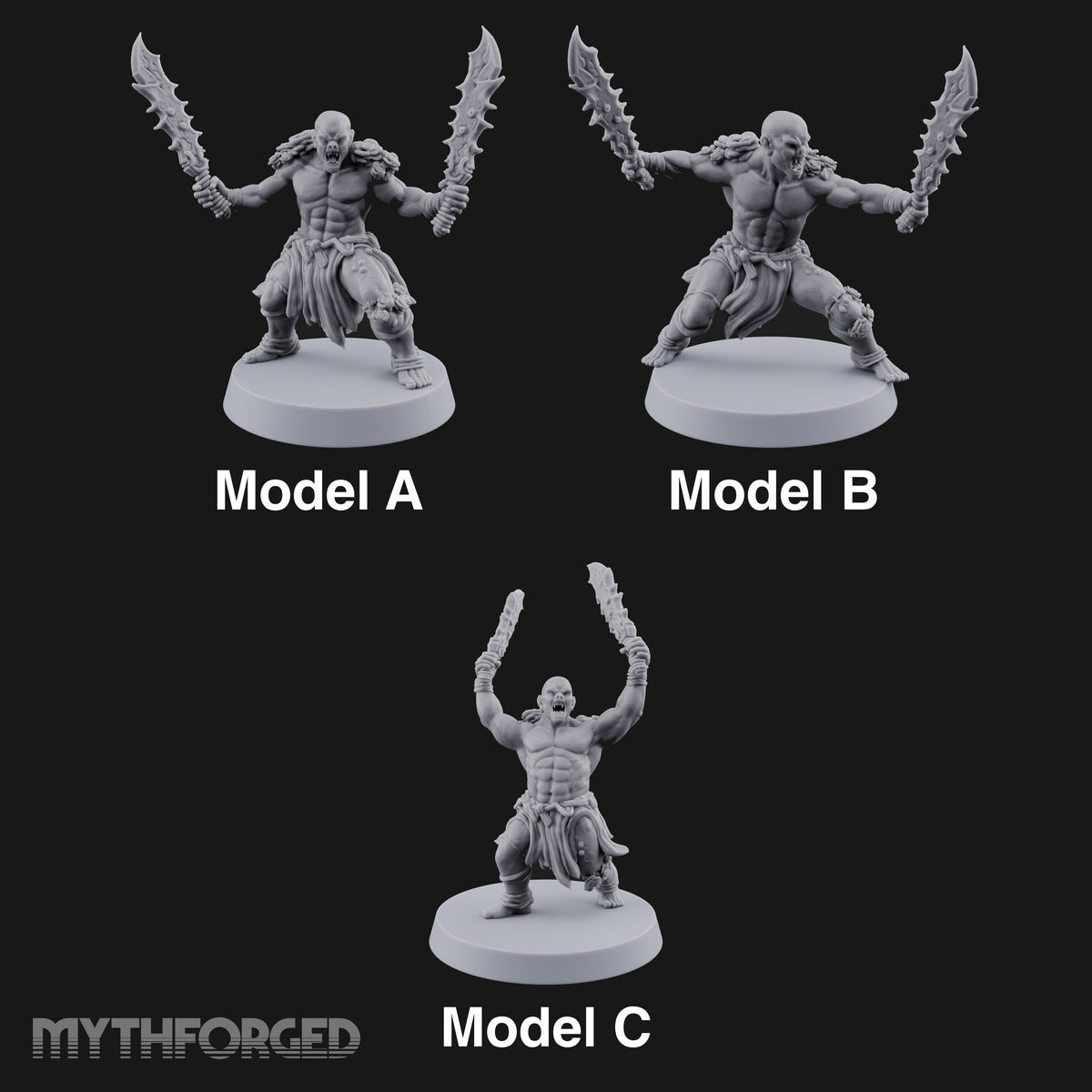 Slipped the Collar Orc Dual-Blade Warriors — All