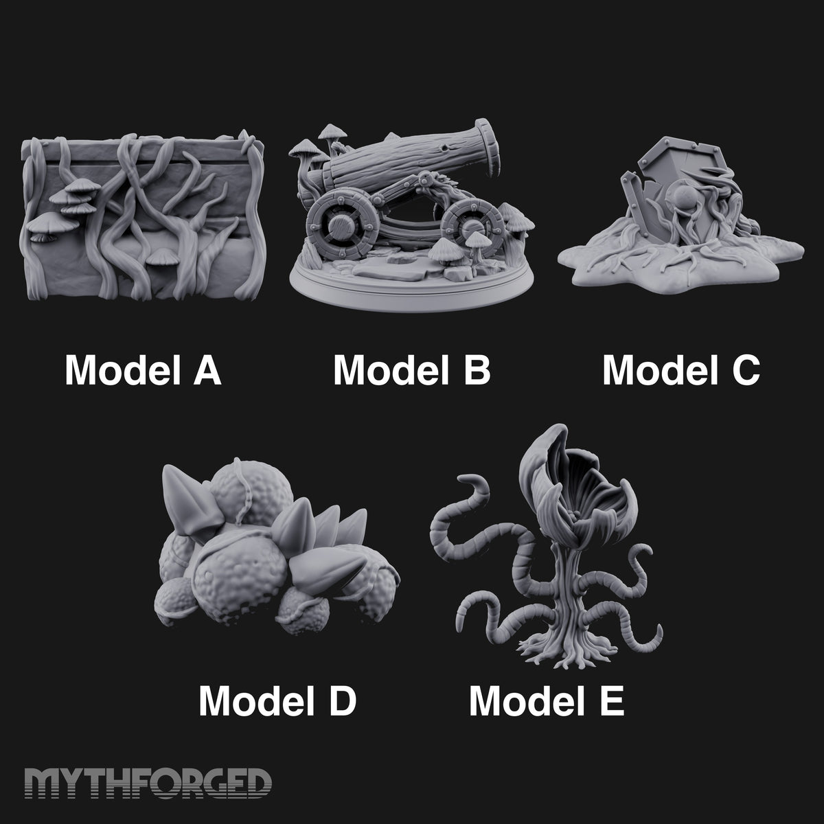Rot Moved In, Rank and File Fungal Battlefield Terrain Props — All