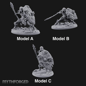 No Mushroom for Retreat Human Spear and Shield Warriors — All