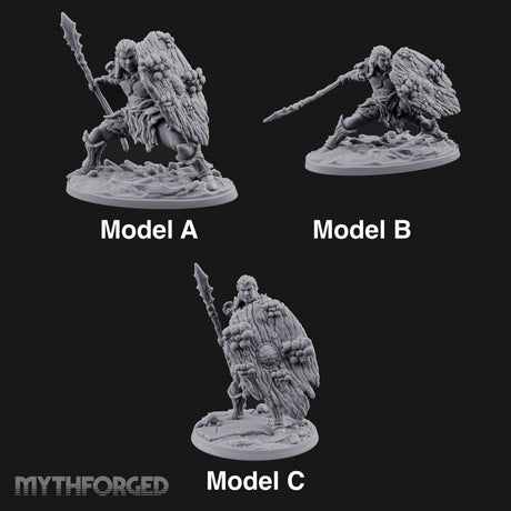 No Mushroom for Retreat Human Spear and Shield Warriors — All