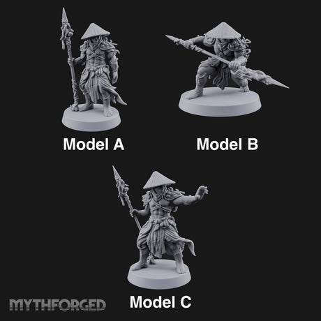 Hat Low, Spear Lower Myconid Spear Warriors — All