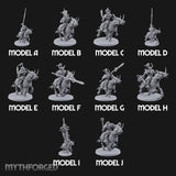 Hooves Thunder, Horns Gleam Human Horned Cavalry Warriors — All