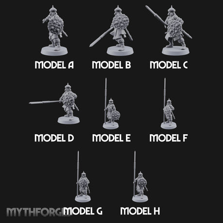 Pointed Opinions Human Steppe Spearmen with Studded Round Shields and Spiked Helms — All